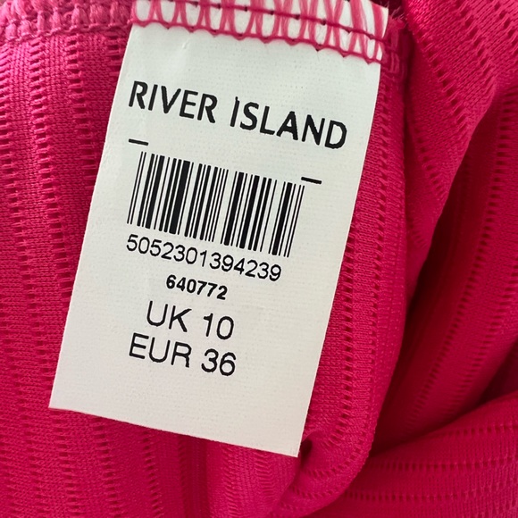 Hot pink pencil skirt river island size 6 - Picture 4 of 5